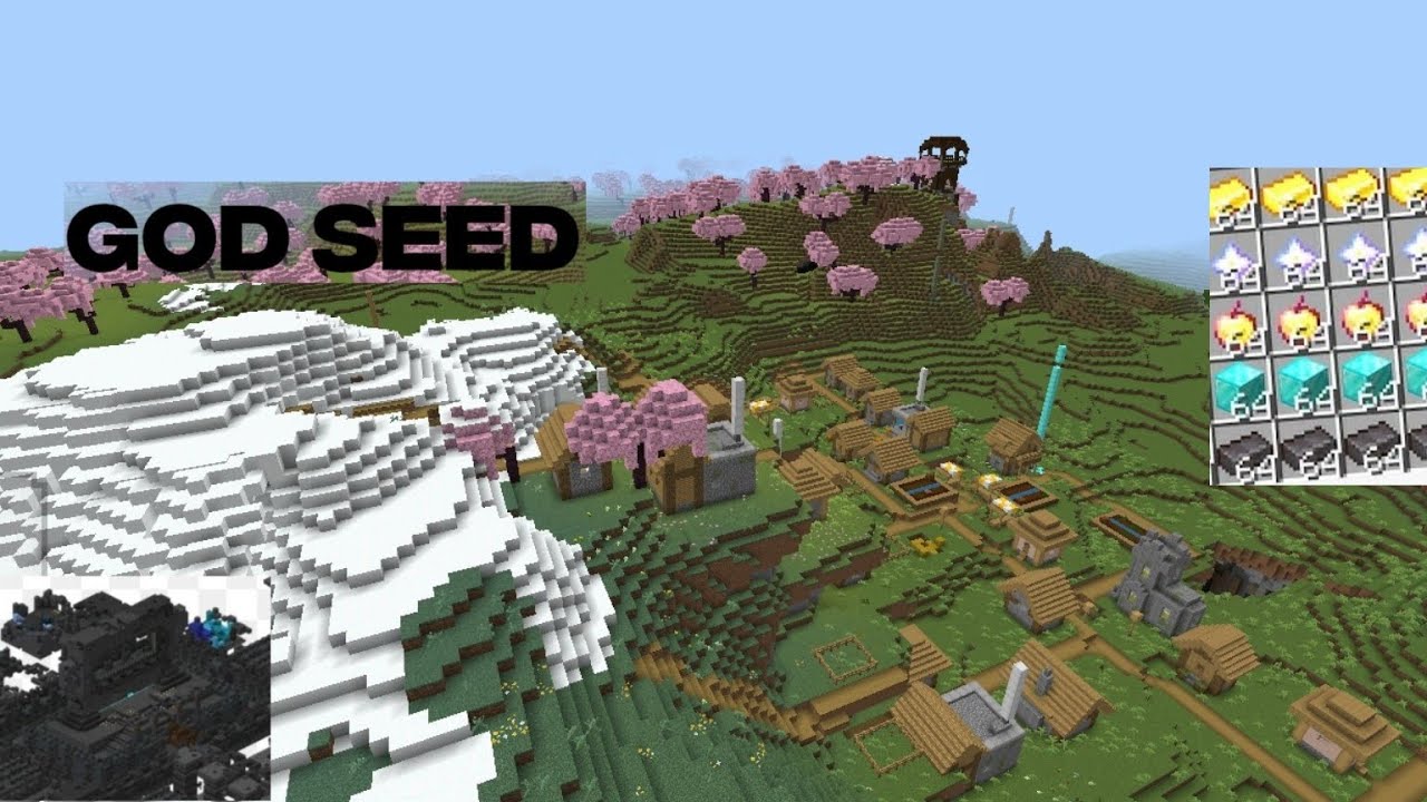GOD SEED FOR MINECRAFT BEDROCK 1.21 PE WITH GOD LOOT 🔥 