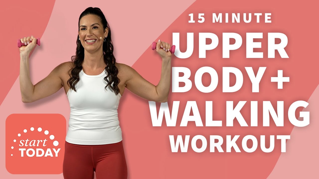 15‑Minute Upper Body Walking Workout | Walk + Tone at Home