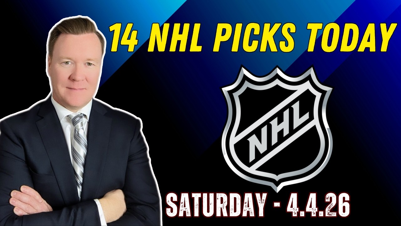 Saturday 14 NHL Betting Picks l 4/4/26 l Vernon&rsquo;s Best NHL Bets, Expert Picks and Predictions