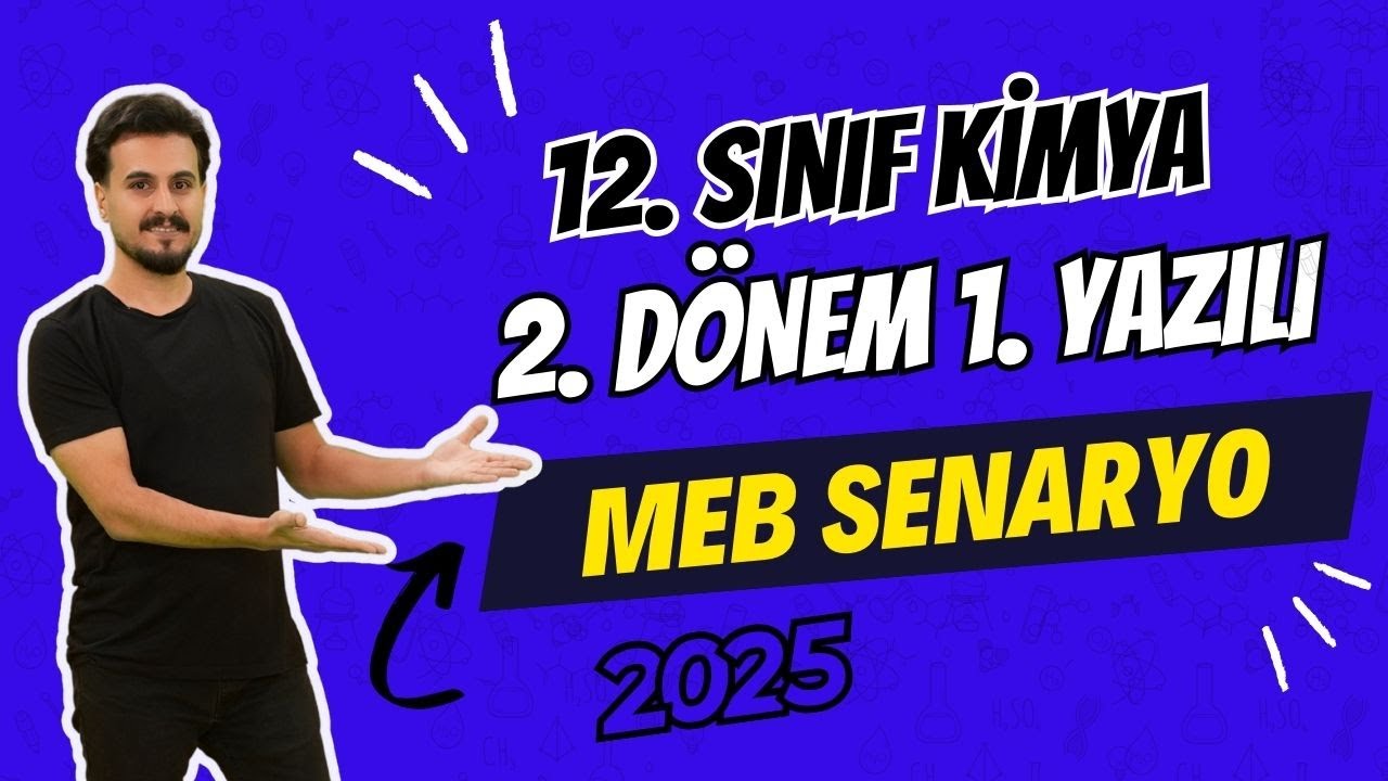 12. Sınıf Kimya | 2. Dönem 1.Yazılıya Hazırlık | 2024-2025 | #chtayfa