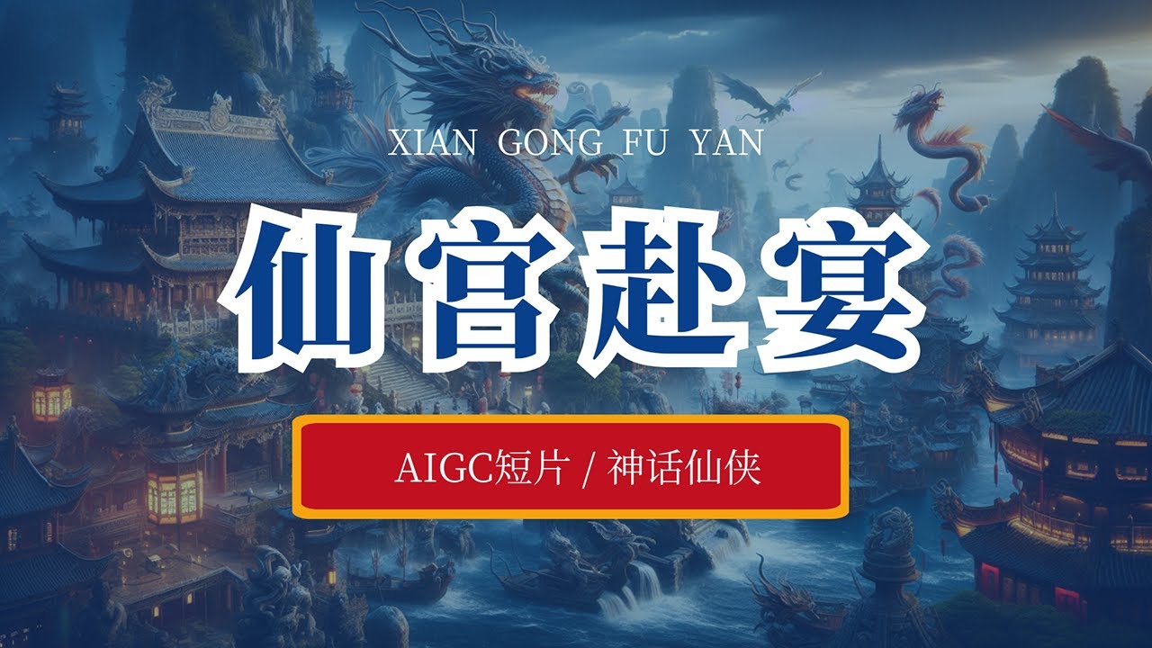 震撼来袭！AI原创短片《仙宫赴宴》，带你闯入神秘仙宫，一探究竟！