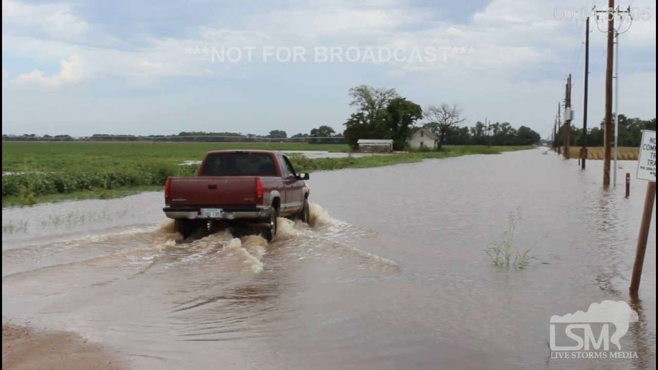 Significant River Flooding Mulvane, KS 9-9-16