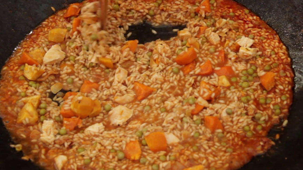 Arroz con mariscos al disco