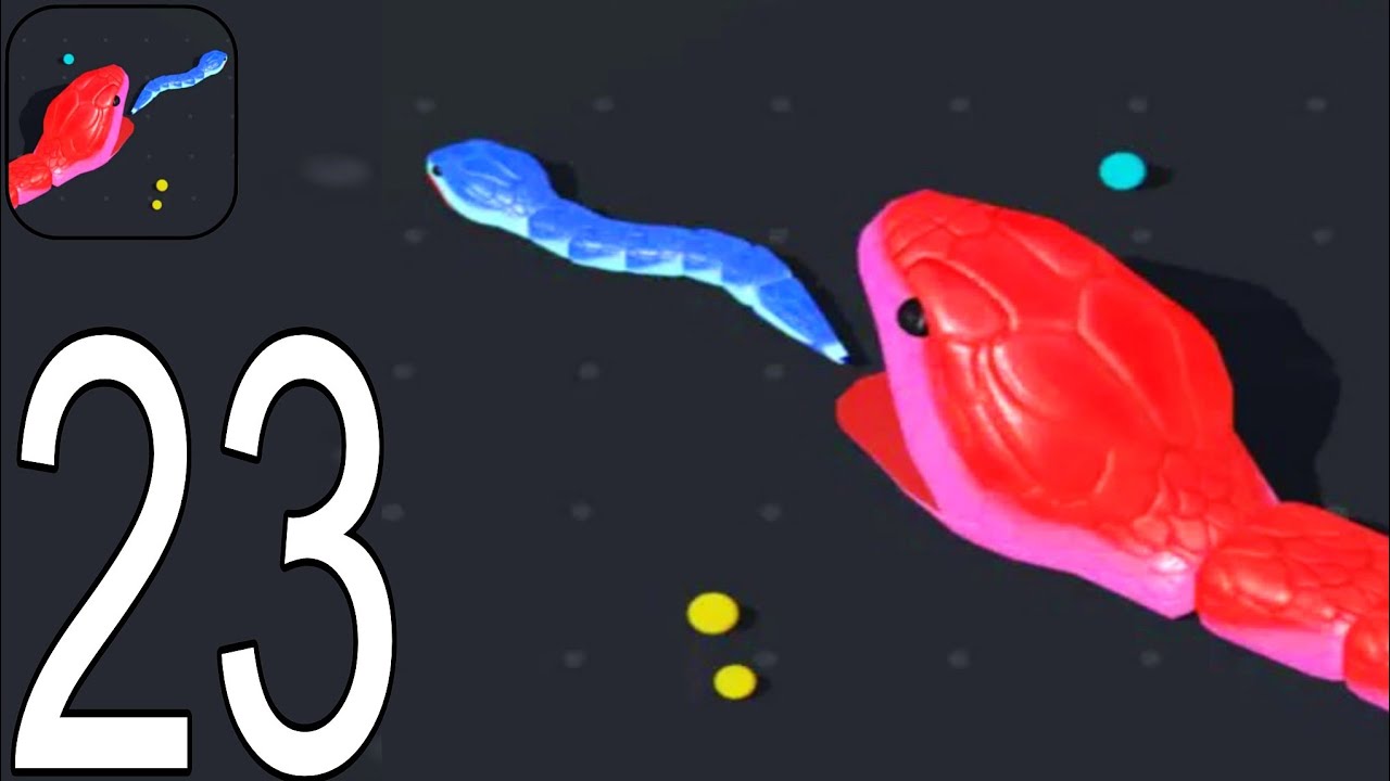 Snake Clash - Gameplay Walkthrough Part 23 Tutorial NEW Mobile Game (Android,ios)