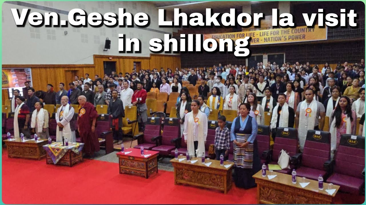 Ven. Geshe Lhakdor la visit in Shillong #shillong#allfaithforum#tibetanvlogger#meghalayatourism 