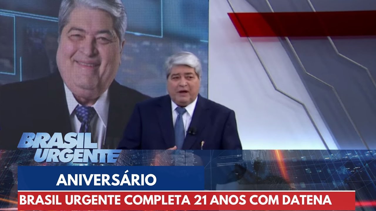 Datena se emociona no aniversário de 21 anos do Brasil Urgente | Brasil Urgente