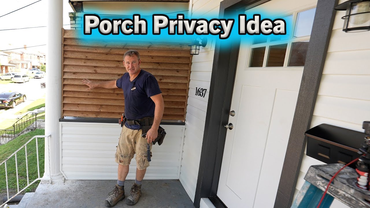 Porch Privacy Idea #diy #homeimprovement #carpentry