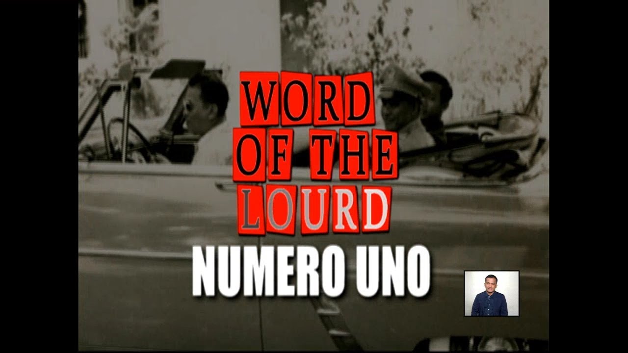 #WordOfTheLourd | Numero Uno