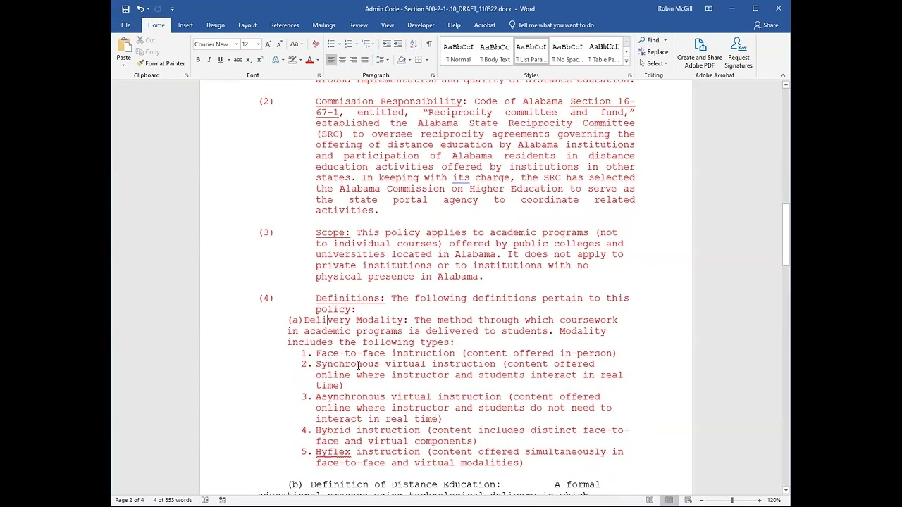 Administrative Procedures Open Forum-Program Review, part 7 (Recorded on 11-03-2022)