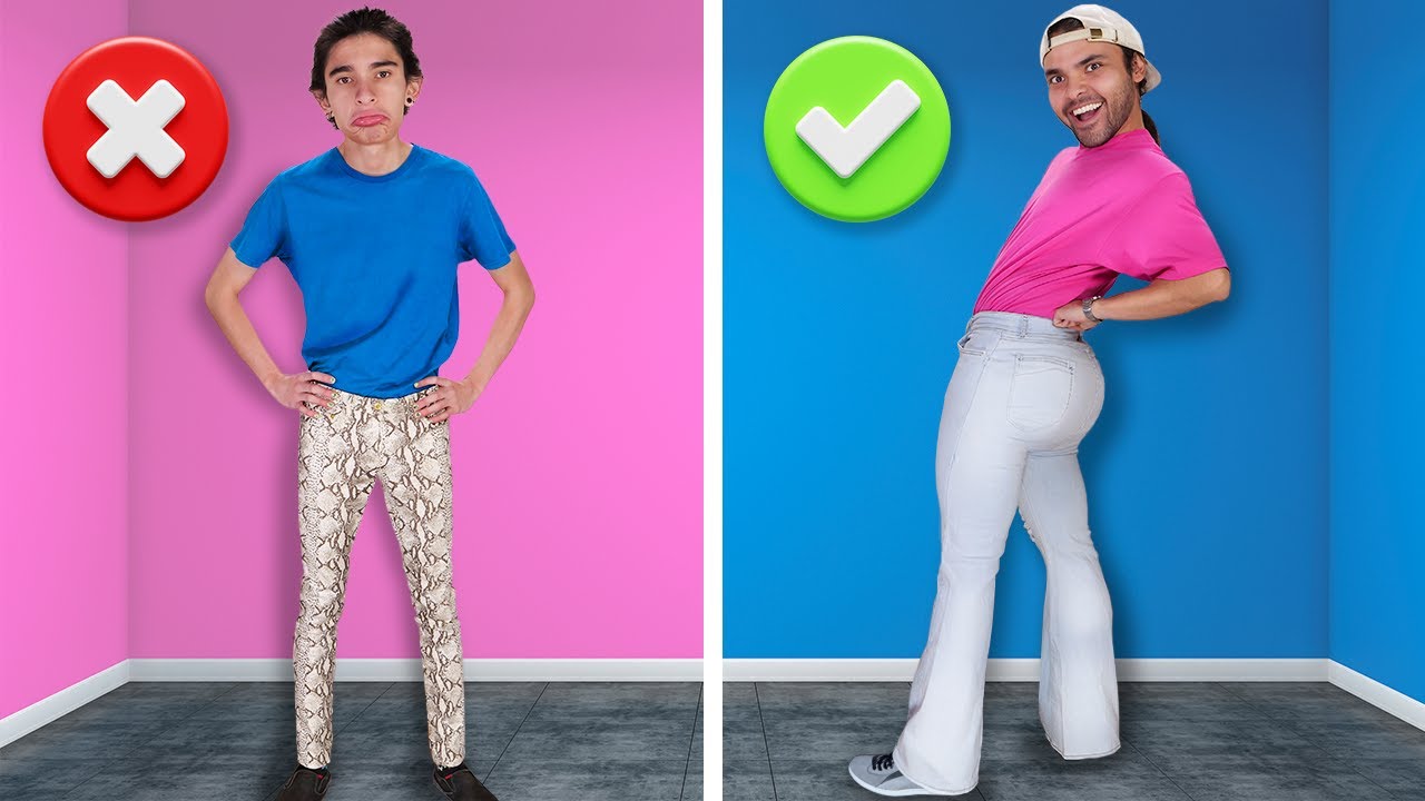 ¡Me puse los pantalones de mi novia! ¿Cómo se me ven? 👖