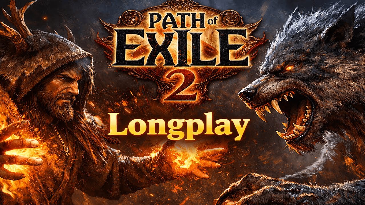 Path of Exile 2 Fire Druid Longplay Gameplay | No Commentary Free Weekend Walkthrough