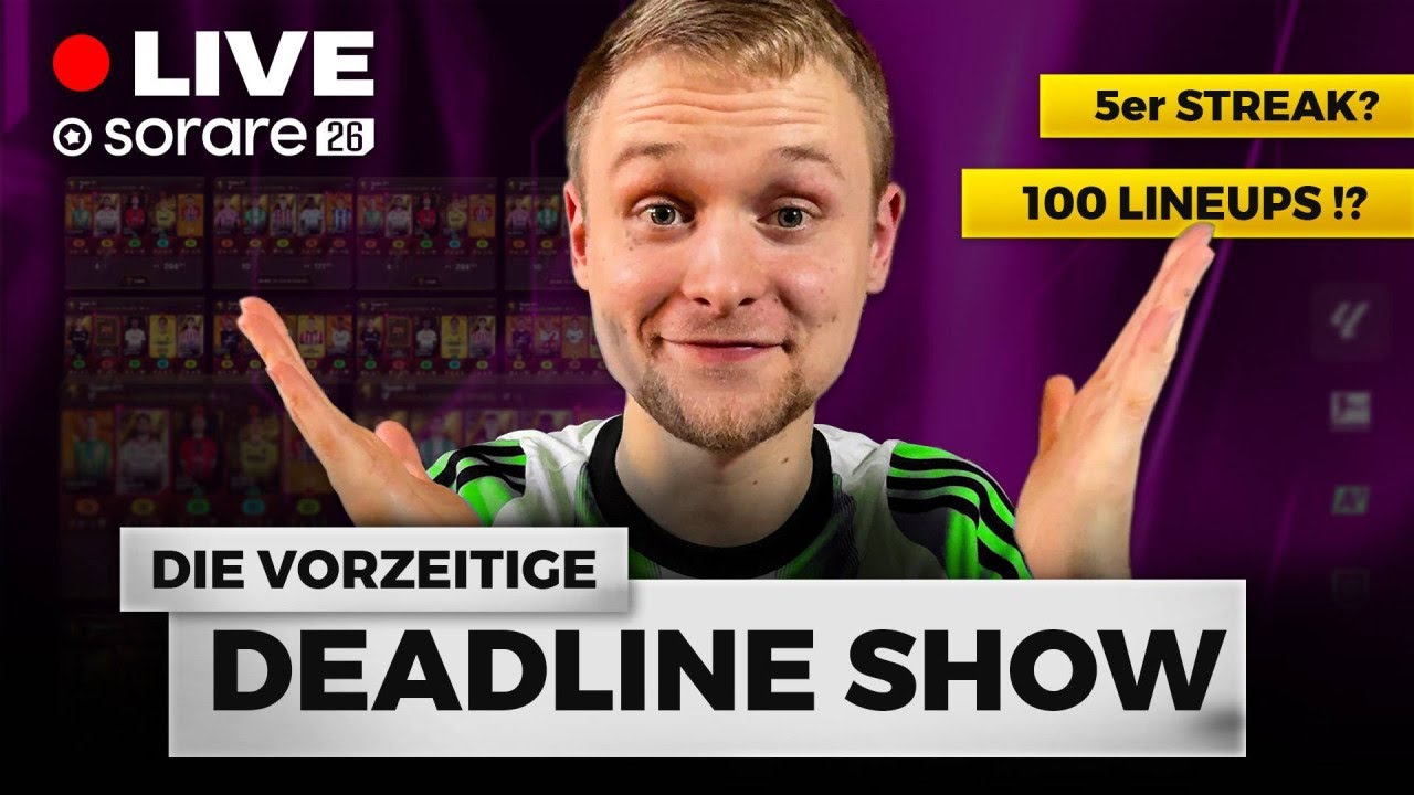 LIVE: Wir bauen 100 LINEUPS!👷‍♂️ Die FRÜHE DEADLINESHOW mit Jakob (und 5er Streak)🔥