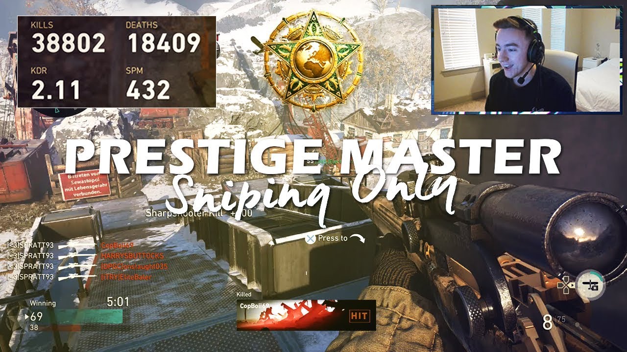 The WWII Master Prestige (BEST SNIPING STATS?!)