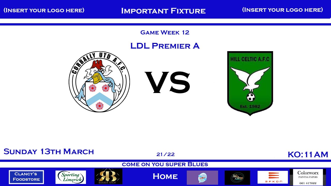 GW12 Corbally Vs Hill Celtic 21/22 Highlights