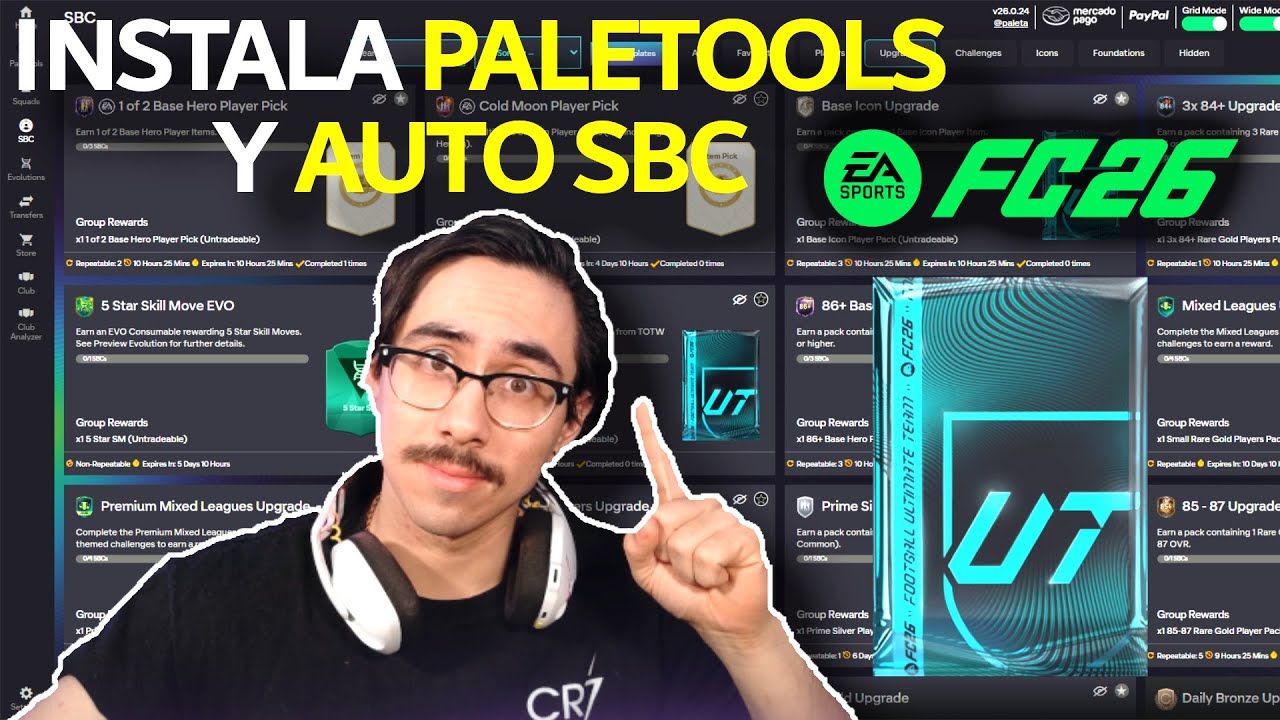 Cómo instalar PALETOOLS + AUTO SBC en FC26 (Fácil y rápido)