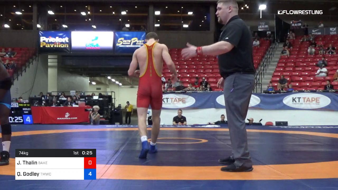 74 Kg Rnd Of 32 Jacob Thalin Bakersfield RTC Vs Quinton Godley TMWC WOLFPACK WC