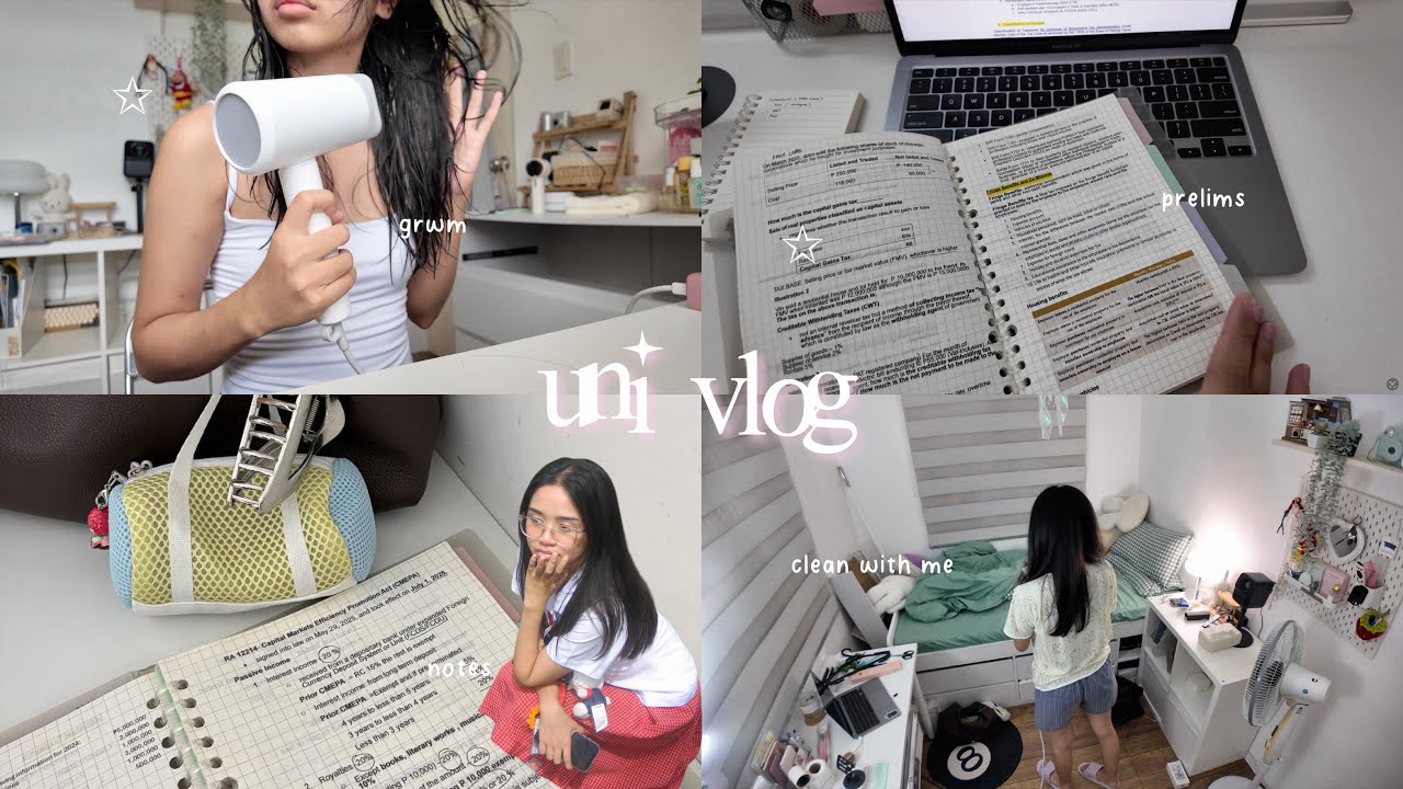 Uni Vlog📓ft. Prelims, New Semester, Notes, Unboxing, And Etc