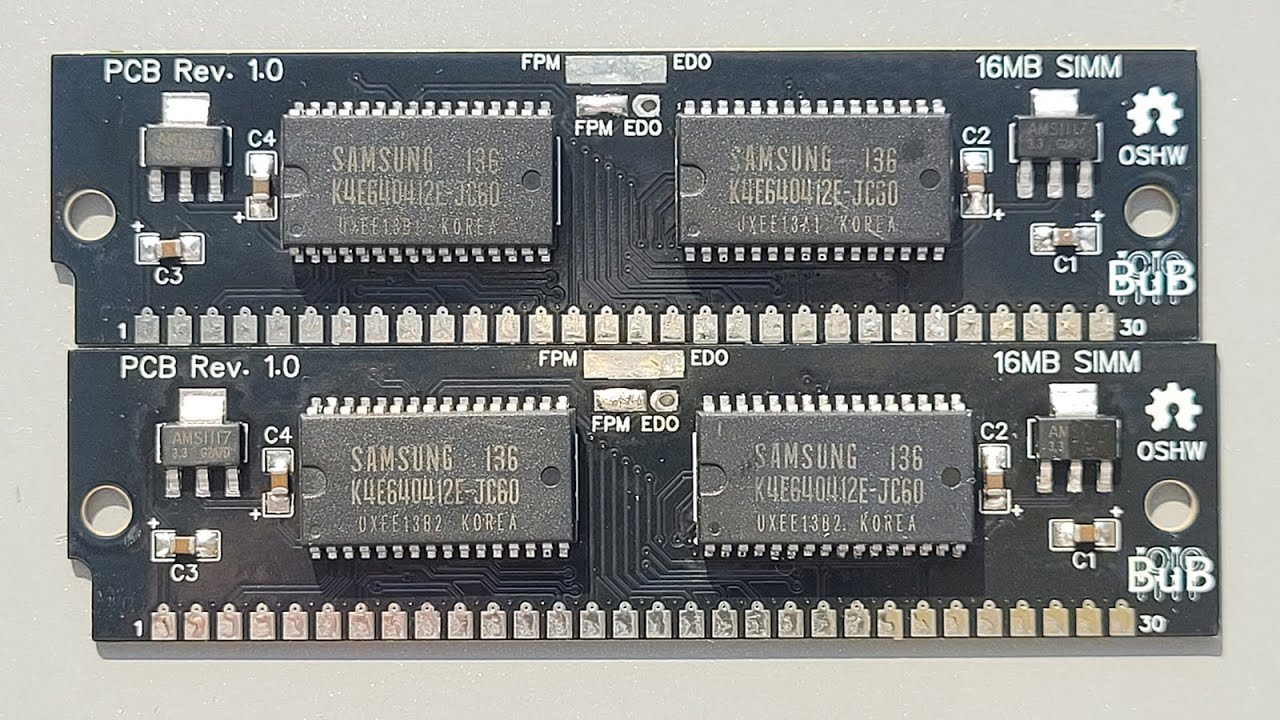 Делаем модули SIMM 30pin 16Mb на балконе