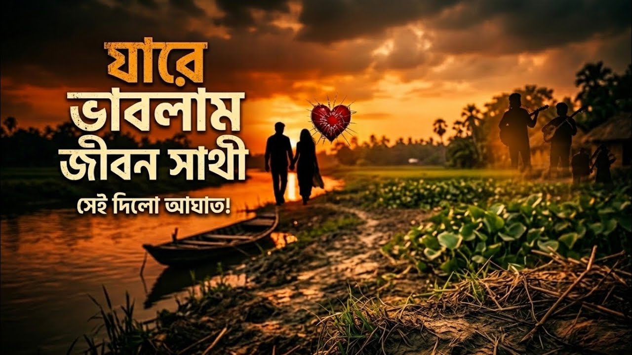 যারে ভাবলাম জীবন সাথী, সেই দিলো আঘাত 💔 | Bangla Sad Folk Song