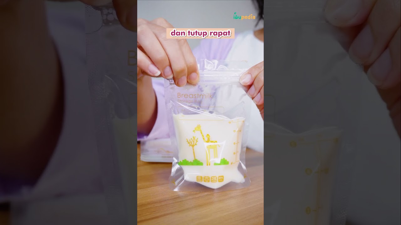 Cara Simpan ASIP Pakai Kantong ASI. Lebih Hemat Tempat..