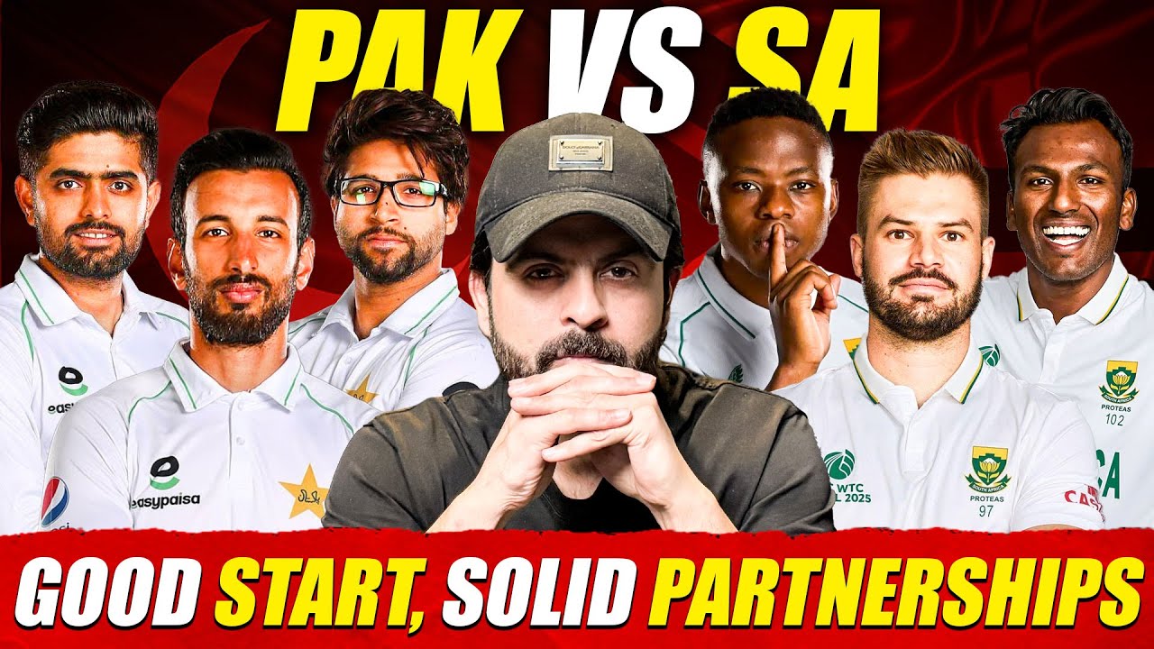Pakistan’s Strong Start✅ Babar Azam Out Again💔 Pakistan vs South Africa 1st Test