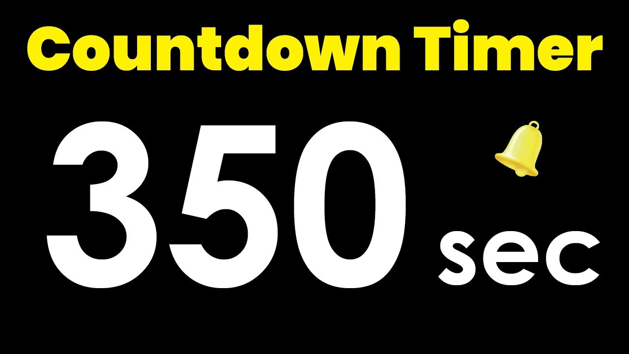 350 second Countdown Timer with Alarm #timerstore #350s #countdown