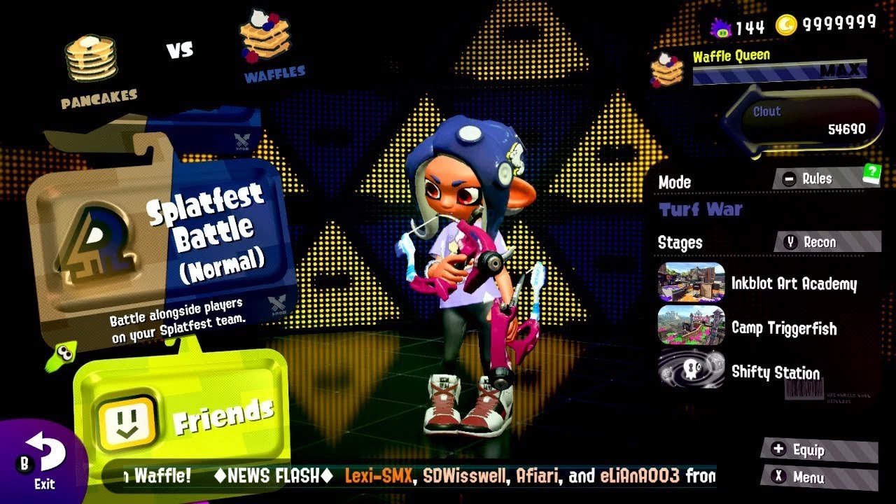 Splatoon 2 - Splatfest #21 (Pancakes vs. Waffles)