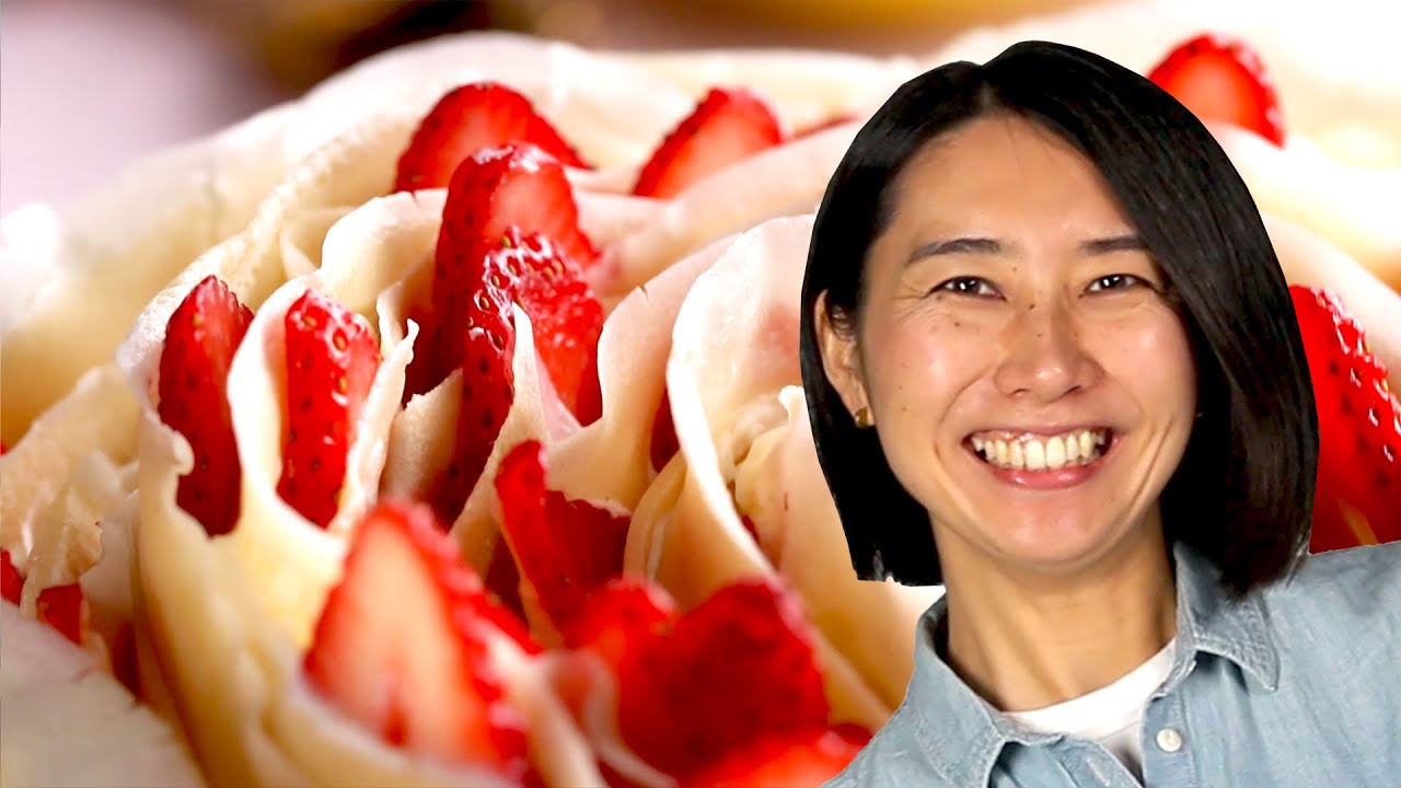 How to Make a Rose Crepe Cake with Rie