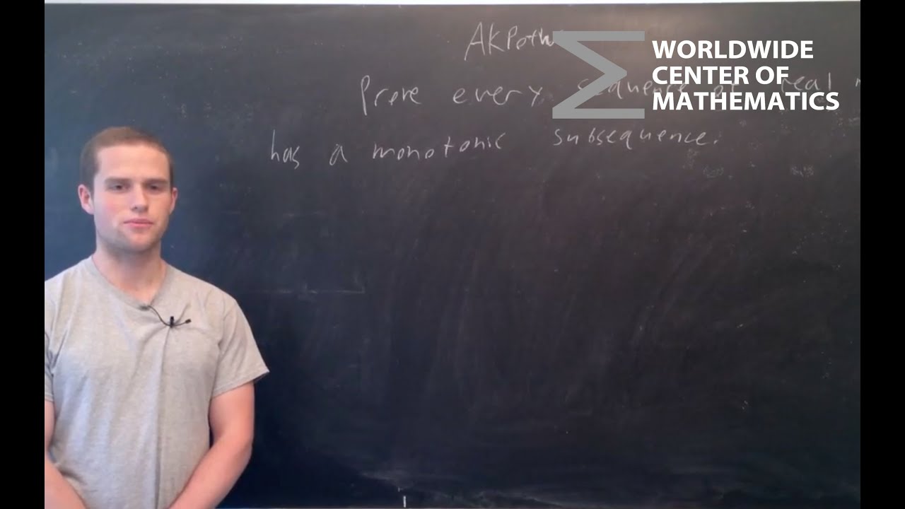 AKPotW: Every Sequence has Monotonic Subsequence [Analysis]