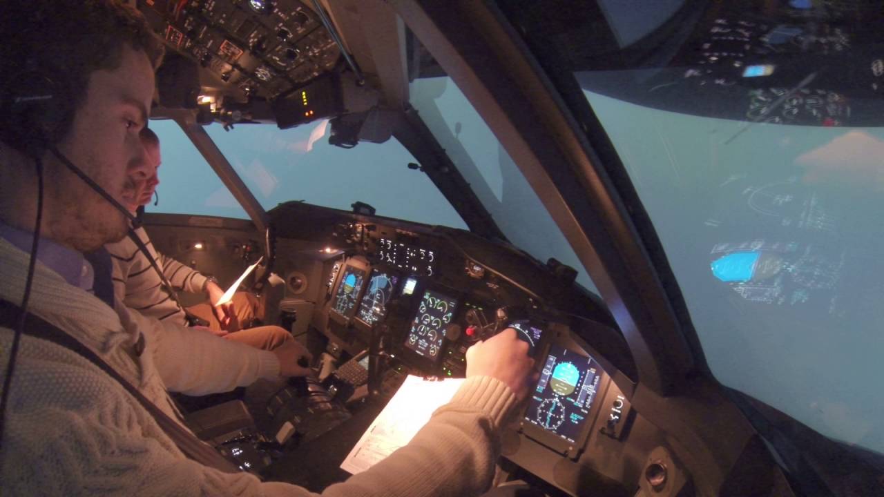 1 Engine Landing - Dash 8 Q400 Bombardier