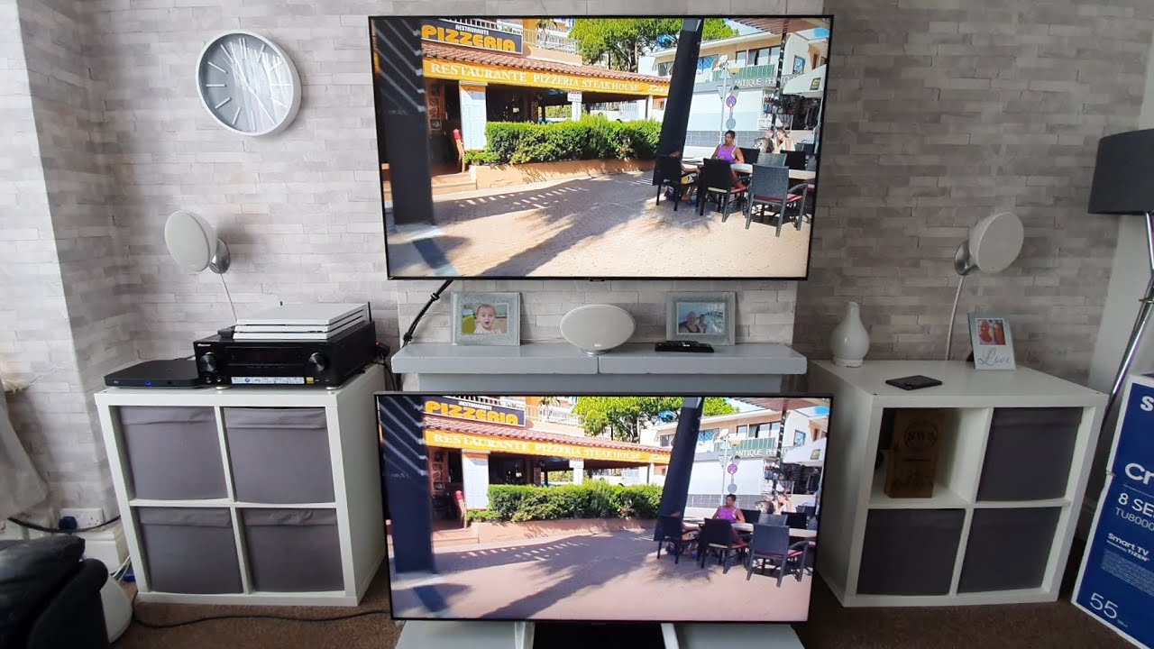 Samsung Crystal UHD VS QLED,worth &pound;1k more? daytime brightness & reflection test