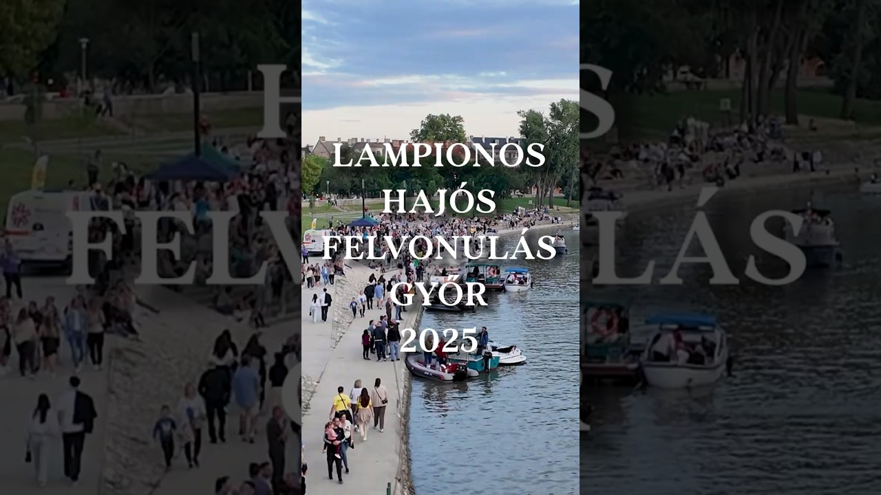 Glowing boat parade in Győr! ✨