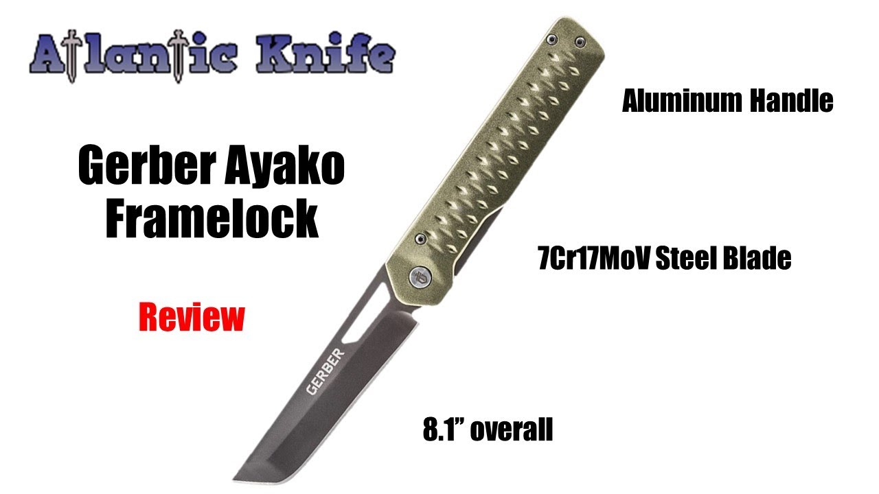 Обзор складного ножа Gerber Ayako с замком Framelock | Atlantic Knife Reviews 2020