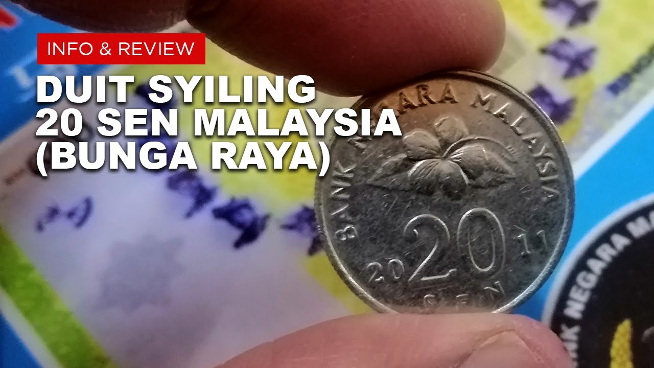 💲Duit Syiling 20 Sen Malaysia (Bunga Raya) | 20 Cents Malaysian Coin (Hibiscus)