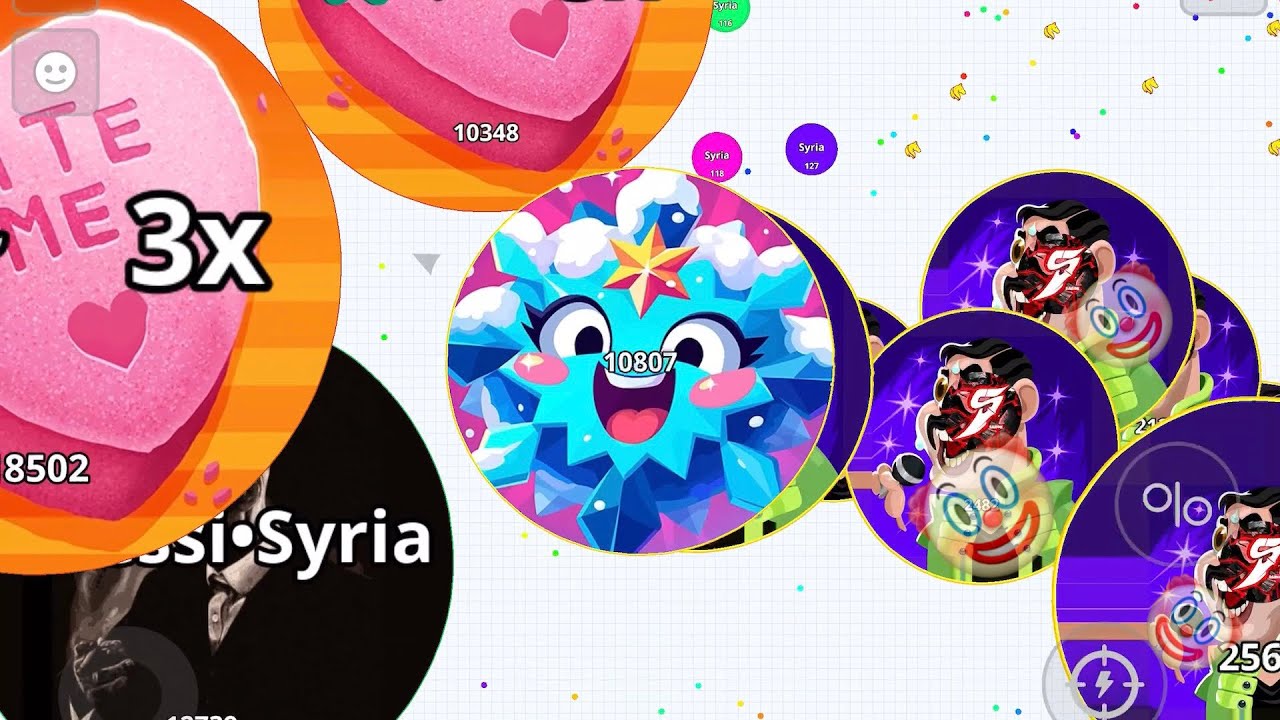 DUO VERSUS TEAMS ❄️ (AGAR.IO MOBILE)