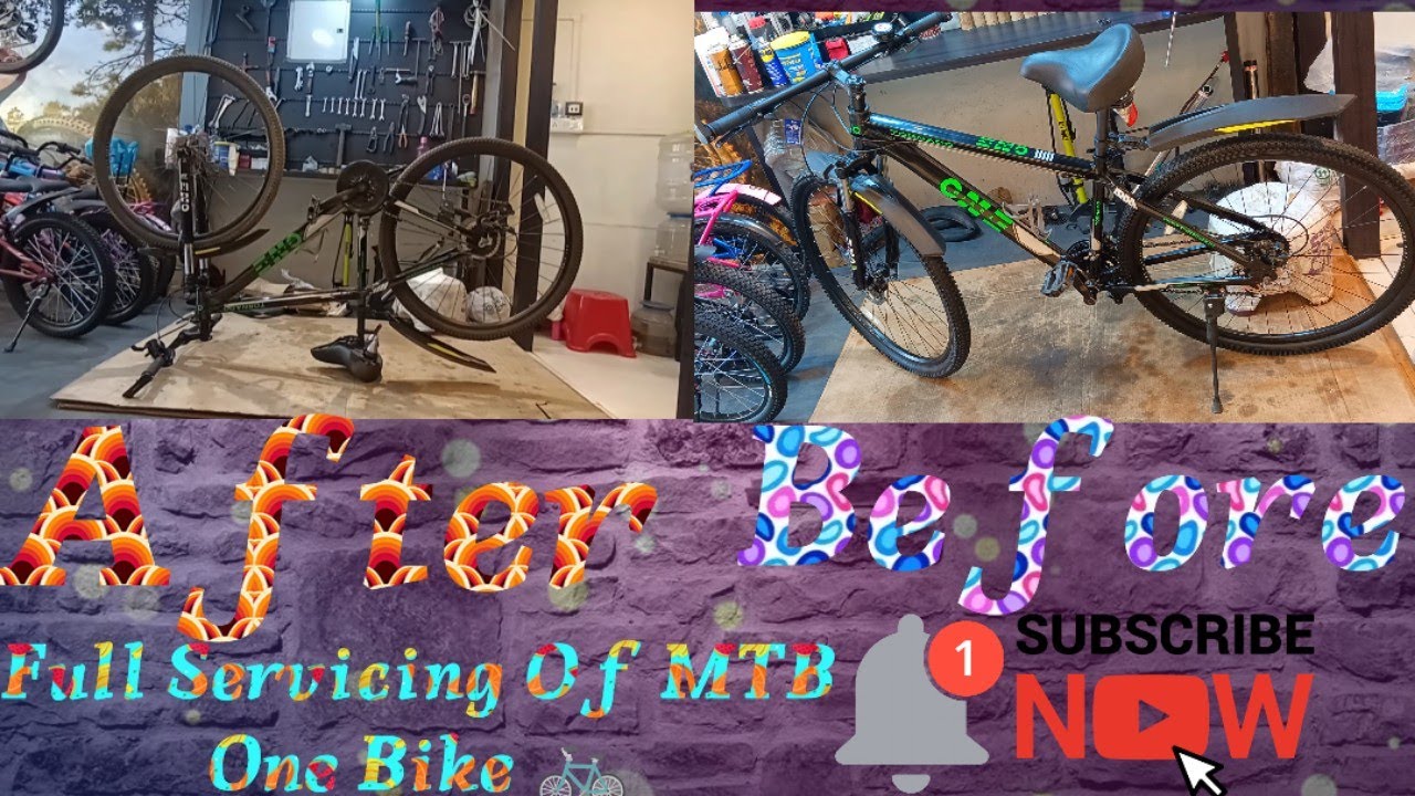 Full Servicing Of MTB One Bike...🚴🧑&zwj;🔧 #technician Rahul vlog #hercules #hero #schnell #mantra #bsa