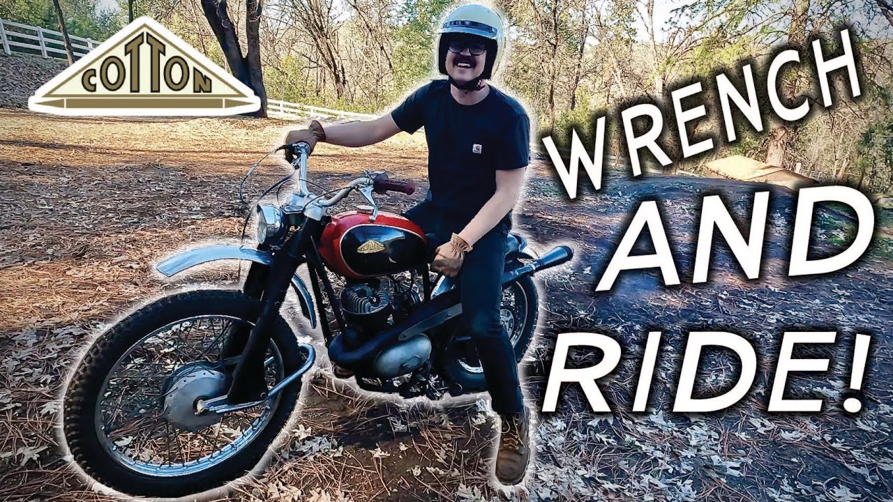 First Test Ride 1966 Cotton Motorcycle! + History of the Company
