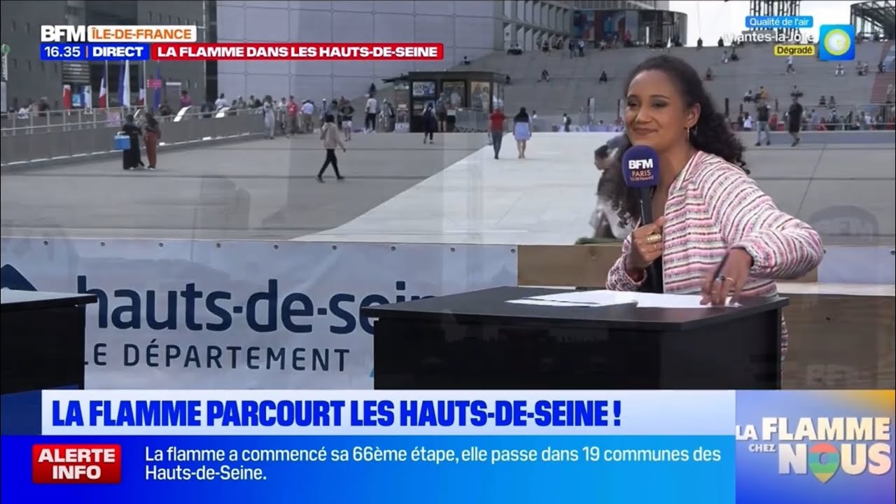 BFMParis IDF | Début  • La flamme chez nous (92) - Alexia Elizabeth/Oriane Voisine — 24 juillet 2024
