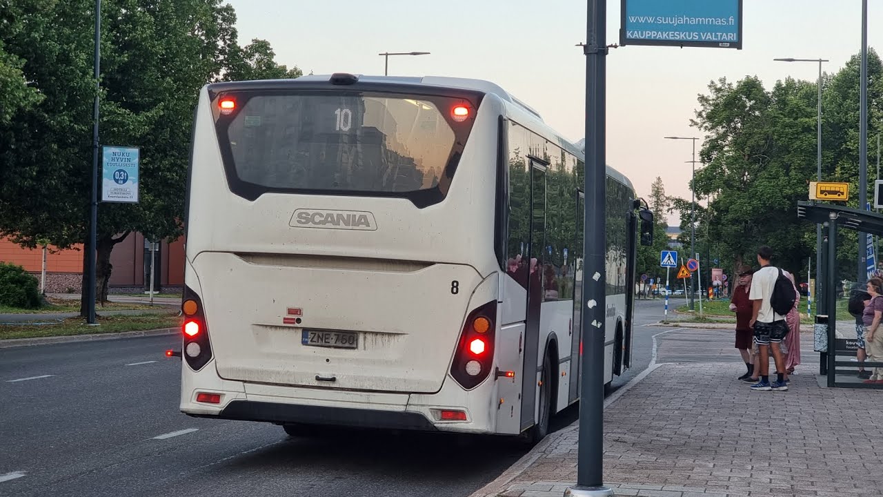 Savonlinja 208 Scania Citywide LE Suburban K280UB 4x2 @ Koutsi bus line 10 in Kouvola, Finland