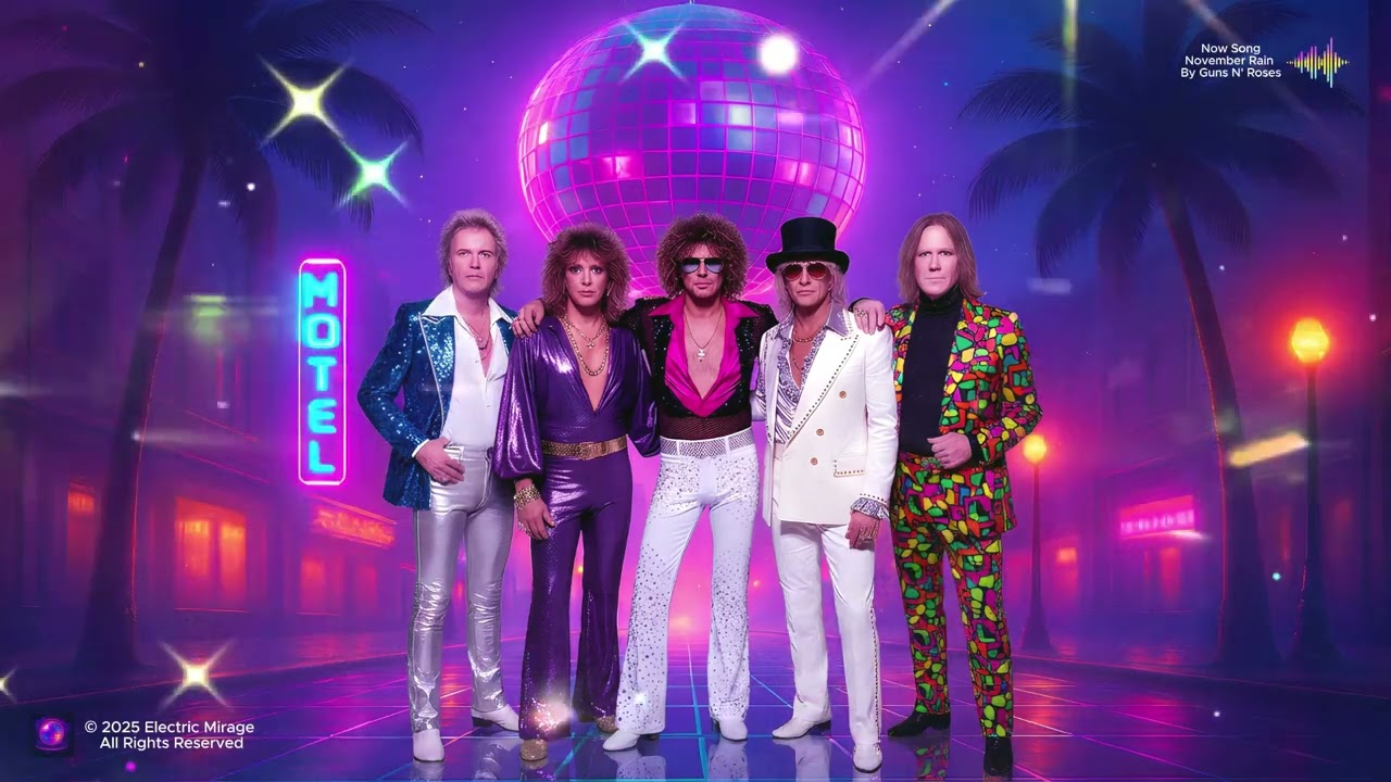 Gun N Roses in 80s Italo-Disco Style | November Rain