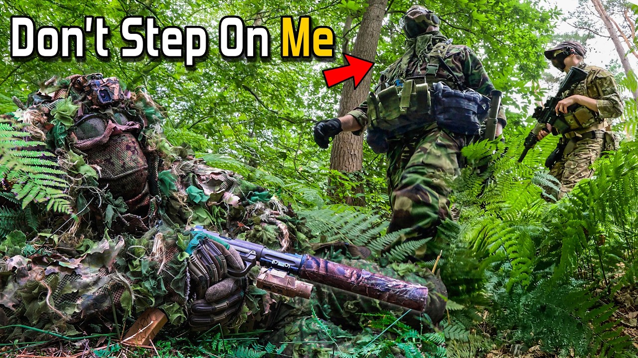 Ghillie Camouflage Makes Me INVISIBLE !!! (Airsoft Ghillie Sniper)