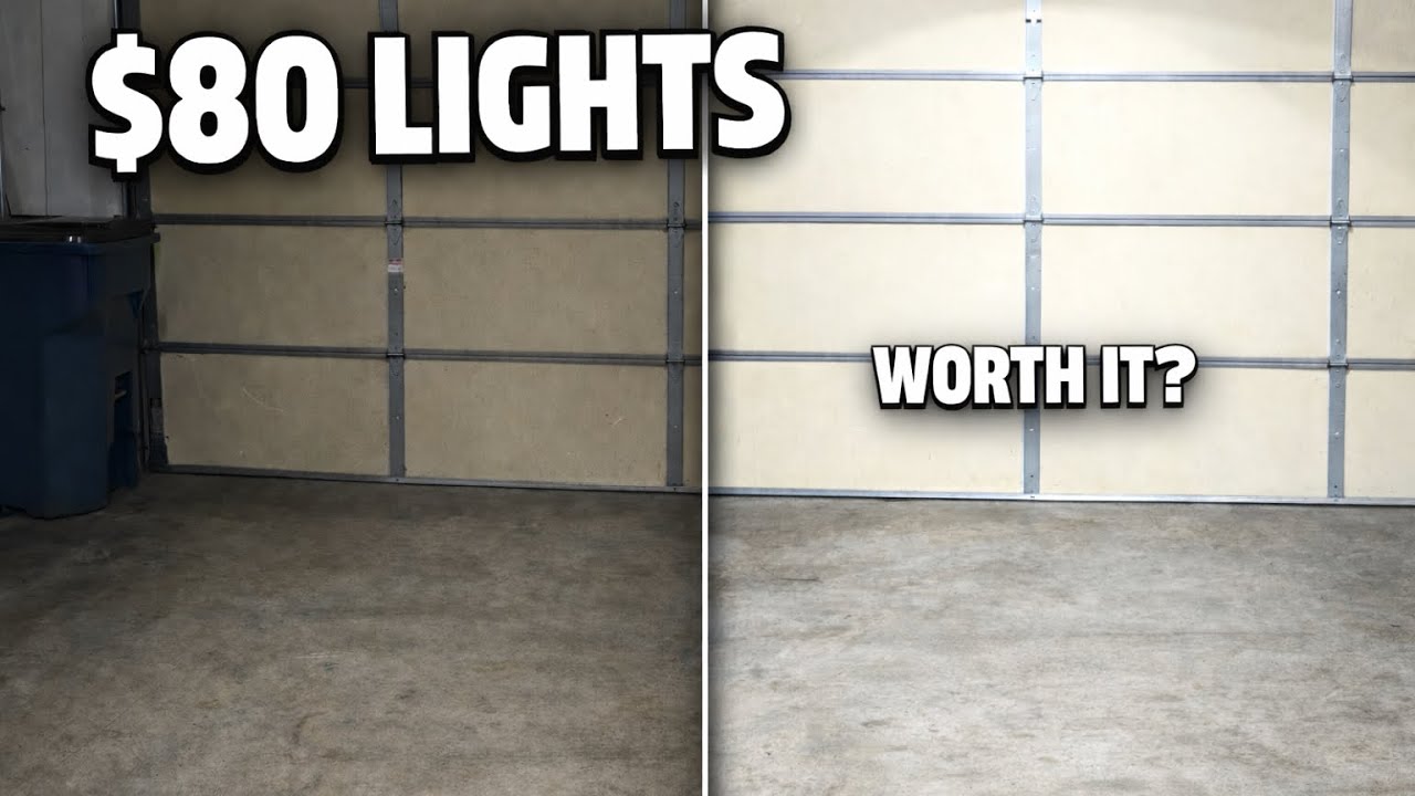 I Spent $80 on Garage Lights… Huge Difference?