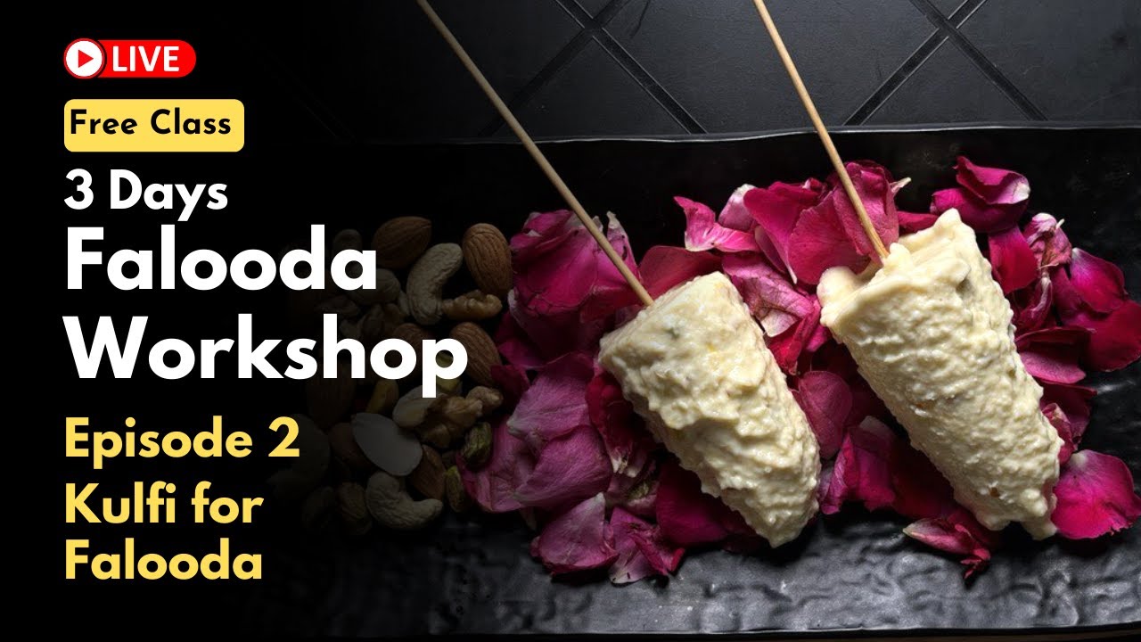 Kulfi recipe for Kulfi Falooda from scratch | Falooda Making Free Online Workshop