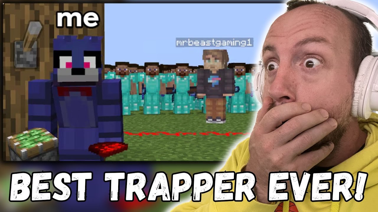 BEST TRAPPER EVER!!! JudeLow MrBeast sent 1000 players after me (REACTION!!!)