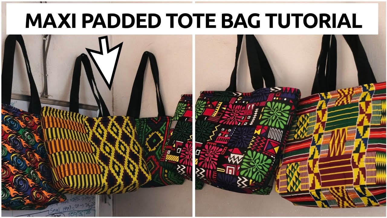 How To Cut and Sew a Maxi Padded Tote Bag