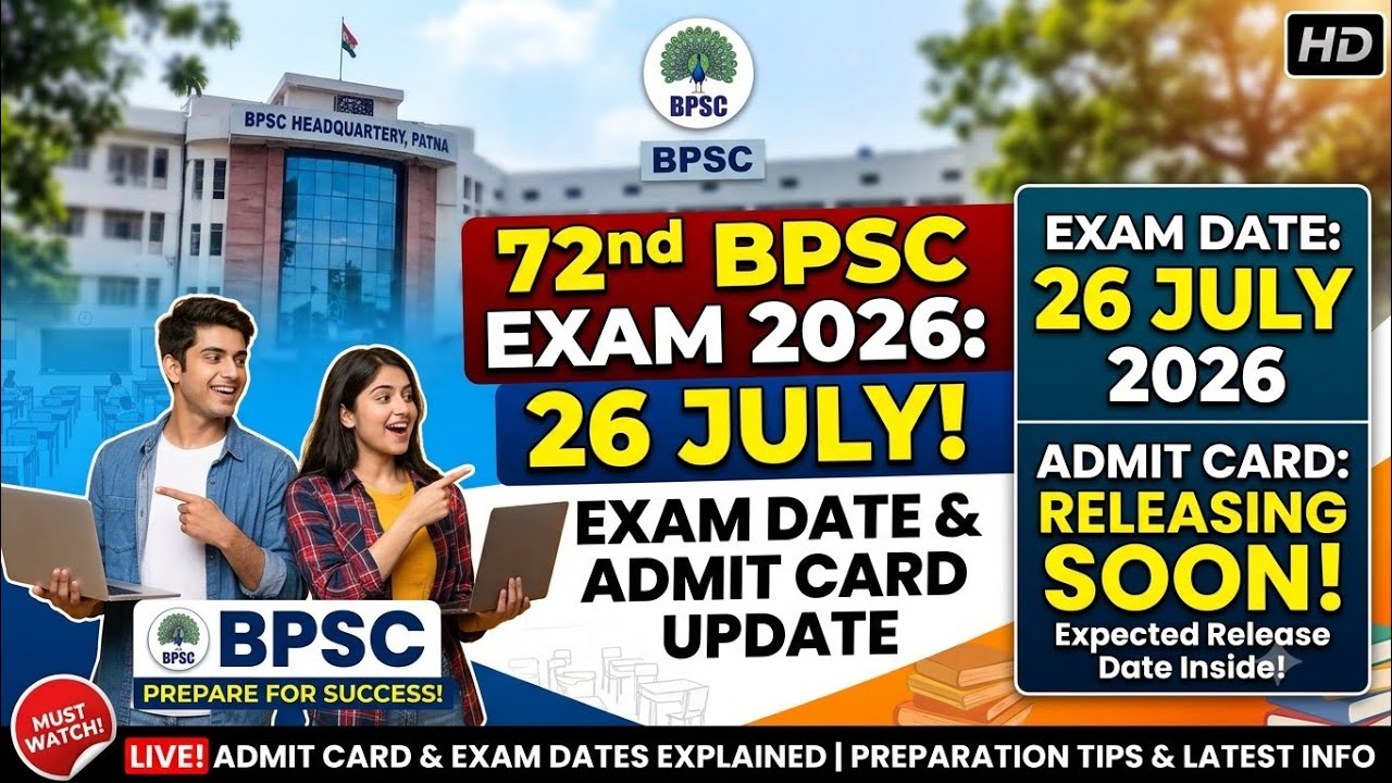 72nd BPSC Admit card Update|72nd BPSC Admit Card 2026|72nd BPSC Admit Card|Studyphy current affairs 