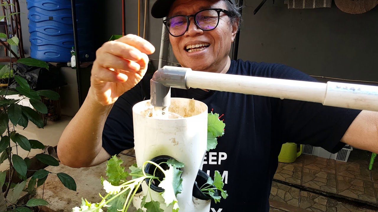 Hidroponik Tower Mini Jajar.