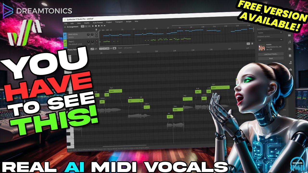 Вокальный синтезатор с искусственным интеллектом 🔥 Синтезатор V Studio Pro &mdash; MIDI в вокал