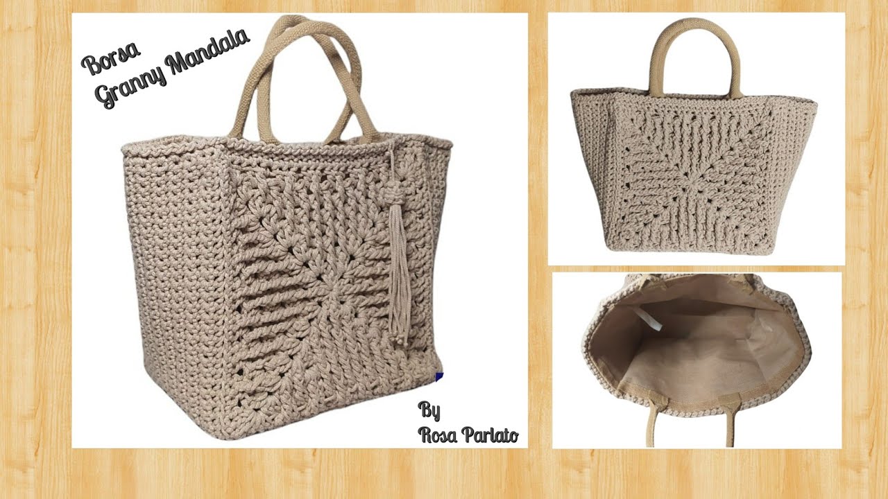 Borsa Granny Mandala Uncinetto Tutorial