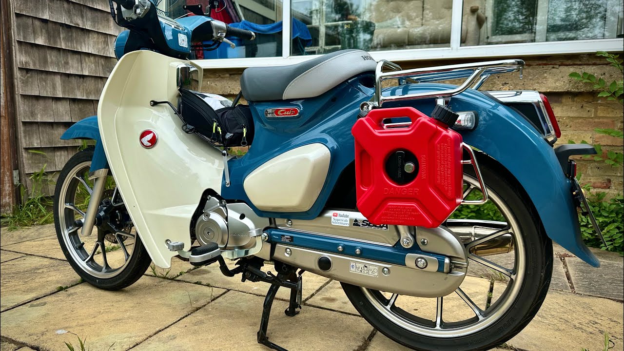 Honda Supercub long range fuel tank.
